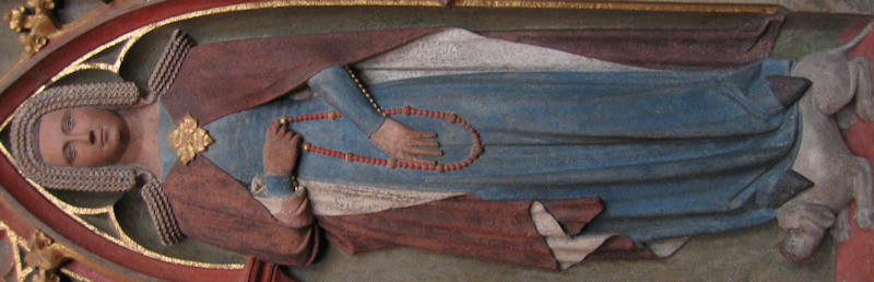 Germany Frankfurt am Main St Bartholomeus Cathedral Gentleman and Wife 1370